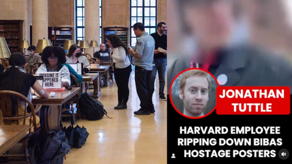 Harvard Fires Librarian Who Tore Down Jewish Hostage Posters