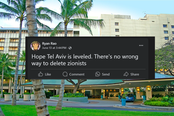 Hawaii Dr. Ryan Rao calls for Zionists to be "Deleted"